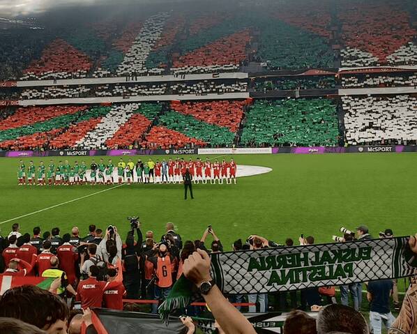 فلسطین ورزشگاه را منفجر کرد +فیلم