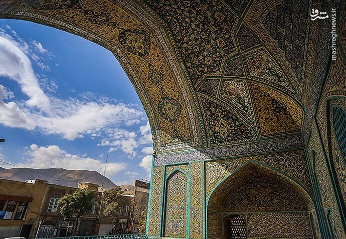 عکس/ کاشیکاریهای مسجد جامع سنندج