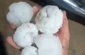 فیلم/ بارش تگرگ‌های غول پیکر در آرژانتین