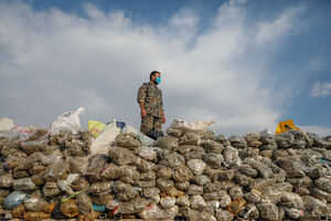 عکس/ امحای ۲۰ تن مواد مخدر در پایتخت