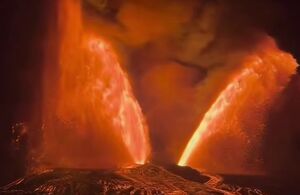 فیلم/ آتشفشان کیلاویا دوباره خشمگین شد