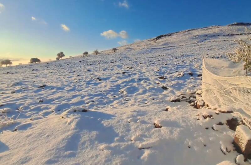 فیلم/ ارتفاعات بناب سفیدپوش شد