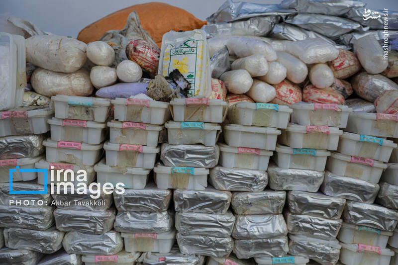 عکس/ امحای ۲۰ تن مواد مخدر در پایتخت