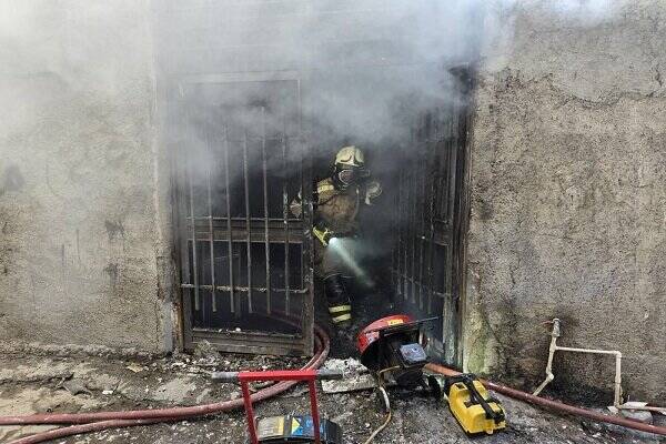فیلم/ آتشسوزی مرگبار در کارگاه رنگرزی تهران