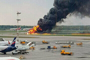 فیلم/ سقوط هواپیما در فرودگاه کولوزی کنگو