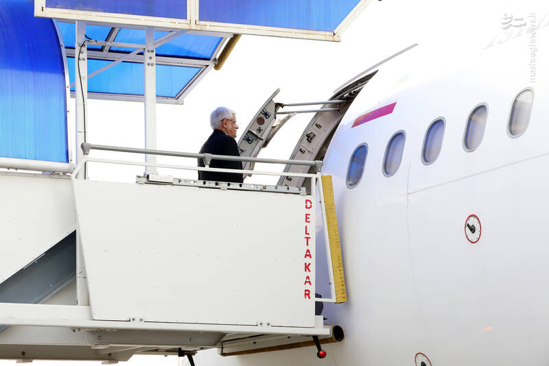 عزیمت عارف با بدرقه مقامات به سمت روسیه در فرودگاه مهرآباد