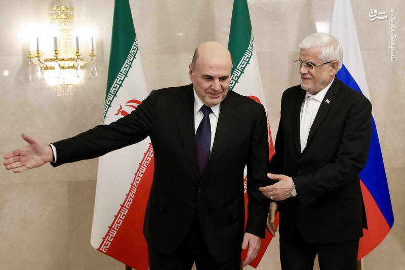 دیدار عارف با نخست وزیر روسیه