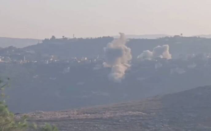 فیلم/ حملات هوایی رژیم صهیونیستی به جنوب لبنان