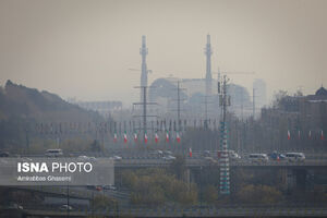 کیفیت هوای تهران در شرایط ناسالم برای گروه‌های حساس