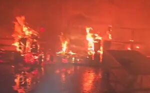 فیلم/ ادعای شاباک از یک آتش‌سوزی ویژه در بئرسبع