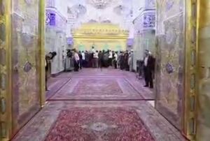 فیلم/ فرش‌های حرم حضرت عباس(ع) تعویض شد