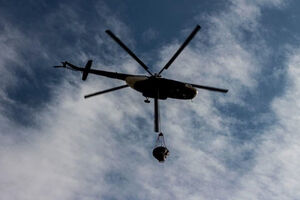 فیلم/ اطفای هوایی حریق در جنگل‌های الیت چالوس