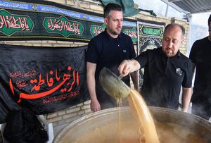 عکس/ سنت خانگی نذر سمنوپزان در سمنان