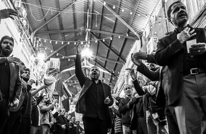 عکس / مراسم عزاداری فاطیمه در بازار تهران