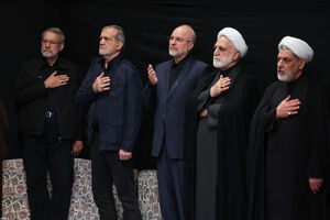 عکس/ مراسم عزاداری شب شهادت حضرت زهرا (س) در حسینیه امام خمینی (ره)