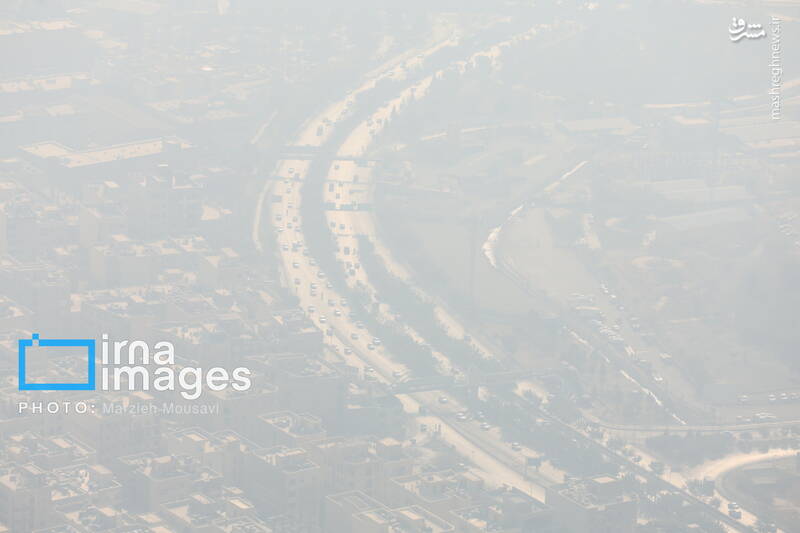 عکس / هوای نارنجی تهران