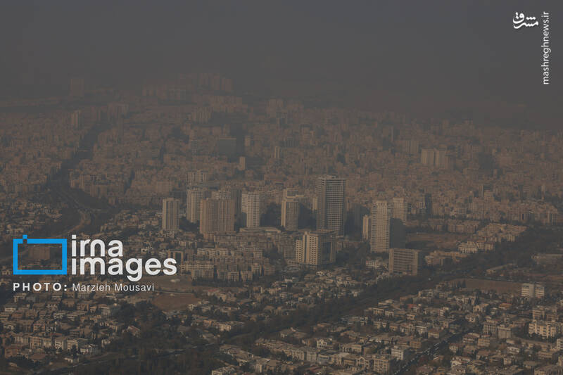 عکس / هوای نارنجی تهران 2