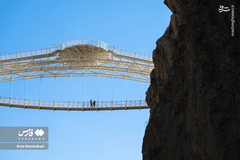 عکس / پل معلق "ورگه‌سران" نوآوری ایرانی در ارتفاع 100 متری 18