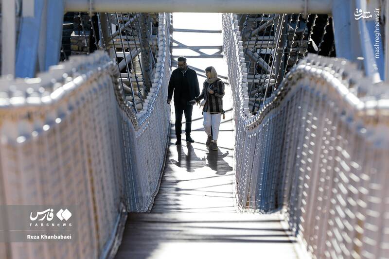 عکس / پل معلق "ورگه‌سران" نوآوری ایرانی در ارتفاع 100 متری 11