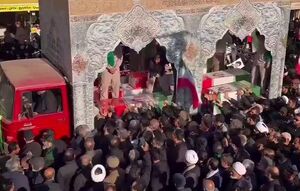 فیلم/ تشییع باشکوه شهدای گمنام در قم