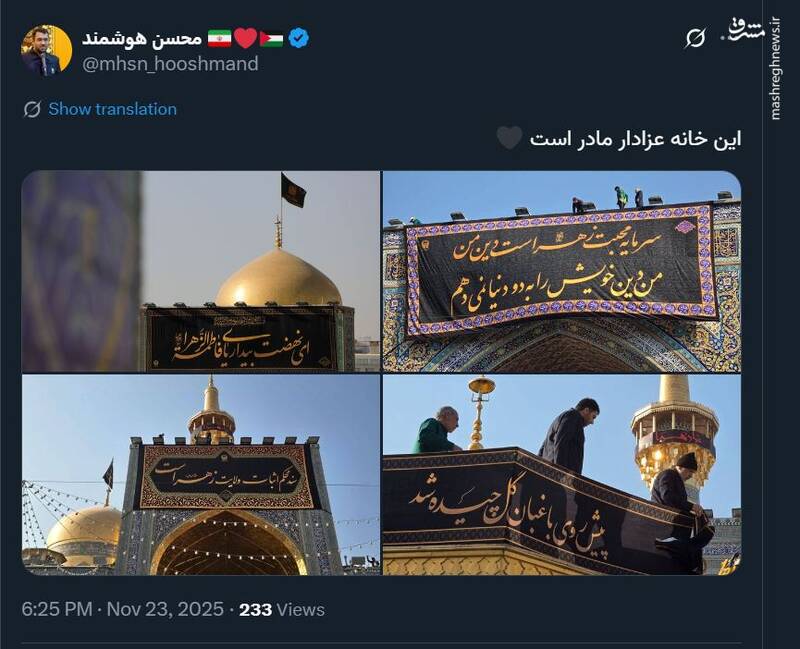 واکنش کاربران فضای مجازی در سالروز شهادت حضرت زهرا (س) 13