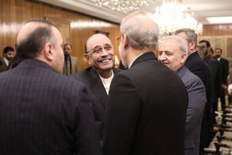 دیدار لاریجانی با  رئیس‌جمهور پاکستان