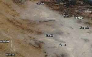 تصویر روز ناسا از آلودگی شدید هوا در ایران