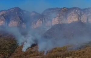 اولین تصاویر هوایی از آتش‌سوزی جنگل‌های گلستان