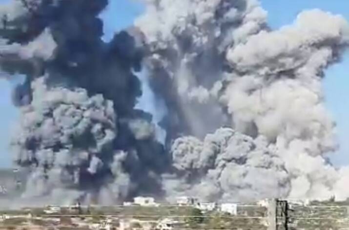 فیلم/ انفجار عظیم در ادلب سوریه