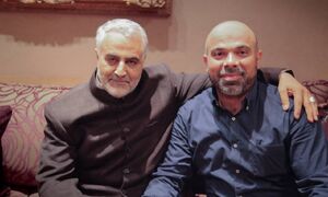 عکس/ شهیدان حاج قاسم سلیمانی و هیثم طباطبایی در یک قاب
