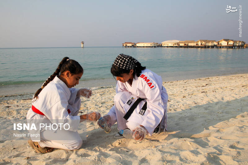 عکس / پاکسازی سواحل کیش 25