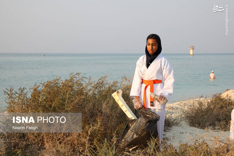 عکس / پاکسازی سواحل کیش 9