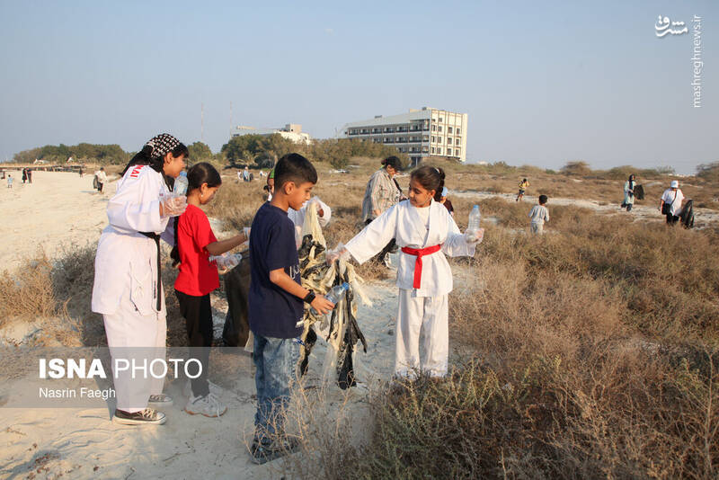 عکس / پاکسازی سواحل کیش 2