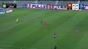 فیلم / گل اول استقلال به فولاد توسط سعید سحرخیزان