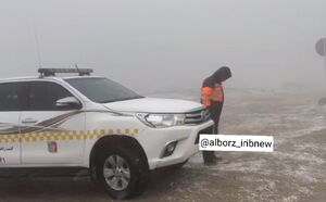 فیلم / بارش برف در ارتفاعات هشتگرد طالقان