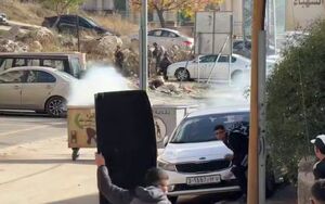 فیلم/ درگیری جوانان فلسطینی با نظامیان اشغالگر در "البیره"