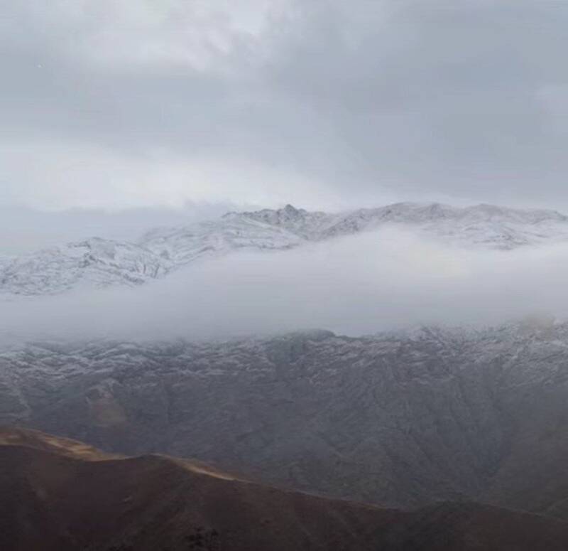  بارش اولین برف پاییزی در روستاهای شهرستان طالقان