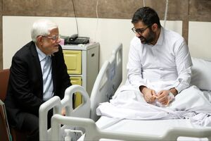 عکس/ عیادت عارف از سقاب اصفهانی