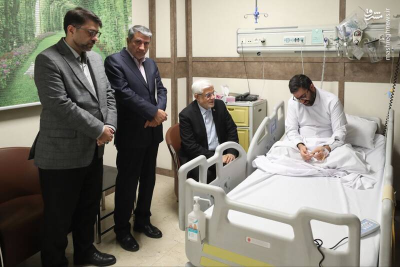 عکس / عیادت عارف از سقاب اصفهانی 8