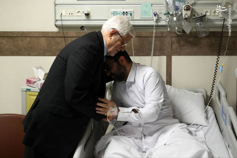 عکس / عیادت عارف از سقاب اصفهانی