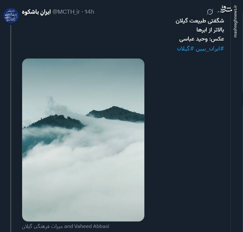 شگفتی طبیعت گیلان؛ بالاتر از ابرها