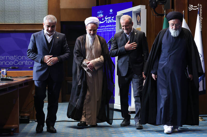 عکس / حضور رئیس جمهور در همایش بین‌المللی حقوق ملت و آزادی‌های مشروع 24