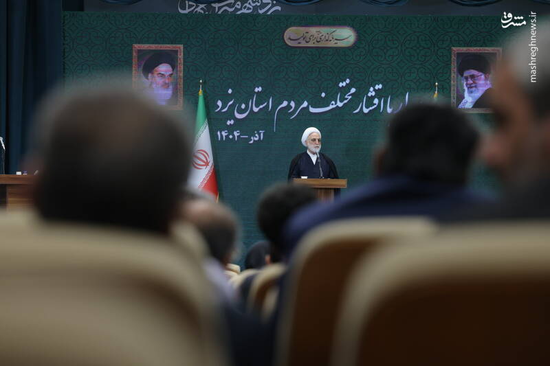 عکس/ دیدار رئیس عدلیه با اقشار مختلف مردم در یزد