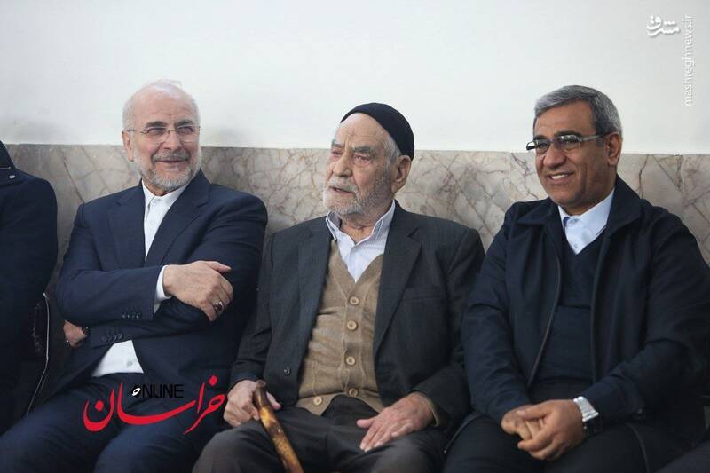 عکس/ حضور قالیباف به همراه پدرش در مراسم افتتاحیه خانه کشتی  ...