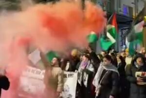 تظاهرات حمایت از فلسطین در بروکسل بلژیک