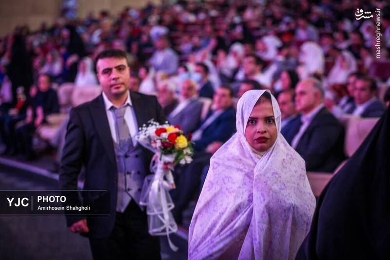 عکس / جشن ازدواج 114 زوج کم توان 26