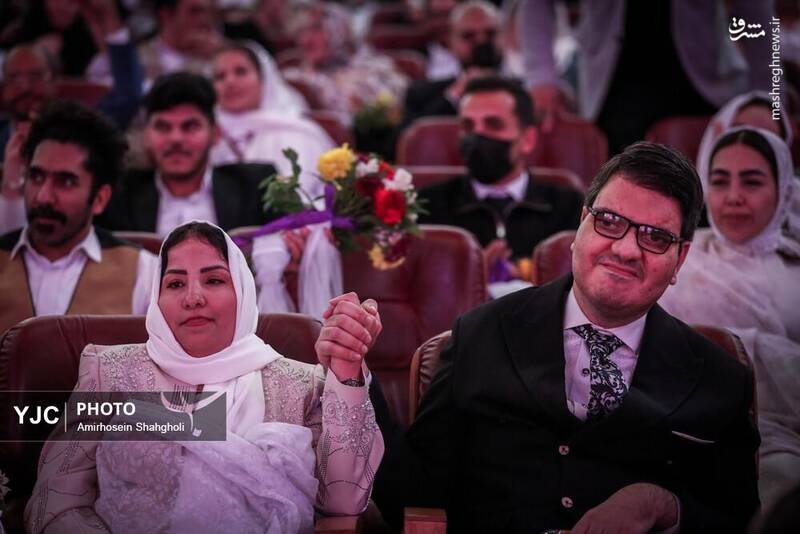 عکس / جشن ازدواج 114 زوج کم توان 22