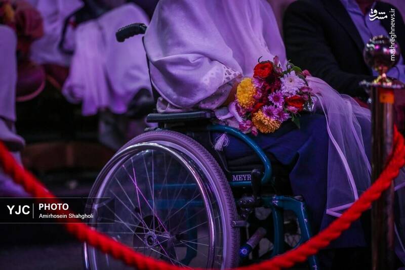 عکس / جشن ازدواج 114 زوج کم توان 17