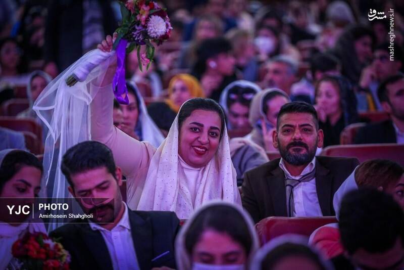 عکس / جشن ازدواج 114 زوج کم توان 12