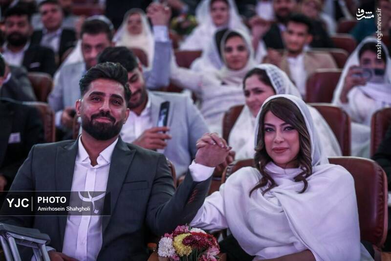 عکس / جشن ازدواج 114 زوج کم توان 4